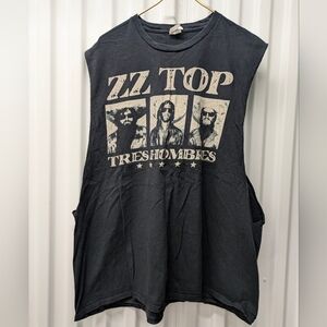 Port And Company ZZ Top Graphic Sleeveless Women's Top - Black